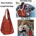 thumbnail image 3 of Women's Large Handbag, Oversized Leather Tote, Oversized Bucket Purse and Work Tote, 3 of 5