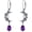 Purple, variant on THOYAS 925 Sterling Silver Vintage Retro Oxidized Moon Crescent Dangle Drop Leverback Earrings with 12 Months Birthstone Jewelry Gifts for Women Her