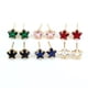 thumbnail image 3 of Jumpingount 1 par de pendientes para mujer, de estrella de cobre, pendientes artesanales a la moda, pendientes informales para fiesta, joyería para Ropa, zapatos y accesorios Miscelánea Rosado Jumpingount AP015837-05, 3 of 6