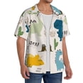 thumbnail image 2 of Kdxio Men'S Hawaiian Shirt For Men Short Sleeve Shirt Childish Dinosaur Summer Casual Holiday Beach Button Down T-Shirts, 2 of 5