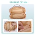 thumbnail image 4 of Bolsa de maquillaje Bunnychill de gran capacidad resistente al agua, color rosa, 4 of 7