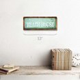 thumbnail image 2 of Framed, Outdoor Welcome to Our Beach House 4"x12" Metal Sign, Wall Décor for Beach House, 2 of 4