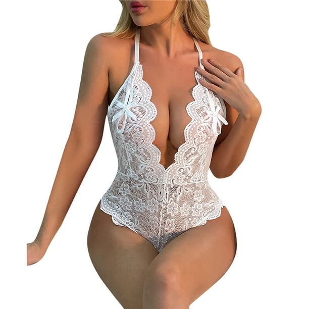 Lencería caliente Sexy Body Pijamas vestido de encaje ropa sexual Babydolls Teddies transparente porno camisón exótico ropa interior Mujer nuevo xuanjing unisex