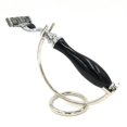 thumbnail image 2 of Curved Chrome Razor Stand for Straight & Cartridge Razors-Fits 100 mm+ Handles, 2 of 5