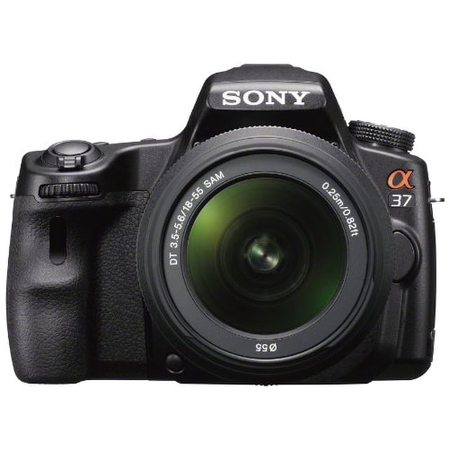 Sony a SLT-A37K - Cámara digital - SLR - 16,2 MP - Zoom óptico 3 x Lente DT 18-55 mm