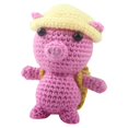 thumbnail image 3 of 2 juegos lindo animal oveja cerdo crochet kit de manualidades para principiantes juguete de peluche de punto, 3 of 7