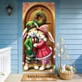 thumbnail image 4 of Stijggn Easter Door Cover Easter Decorations Spring Door Banner Easter Bunny Door Decorative Colorful Flower Rabbit Background for Home Party Supplies, 4 of 6