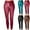 Wine, variant on Women's Faux Leather Leggings High Waisted Pleather Pants for Women Black Stretchy PU Tights