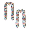 thumbnail image 2 of Fuzoiu Colorful Butterflies Print Graduation Sash,Graduation Stole,Unisex Adult Graduation Stole Shawl 91" Long,for Academic Commencements Shawl-Sharp Corner, 2 of 7