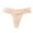Beige, variant on Women's Solid Color Seamless Comfortable Breathable Lace Triangle Briefs Nylon Granny Panties