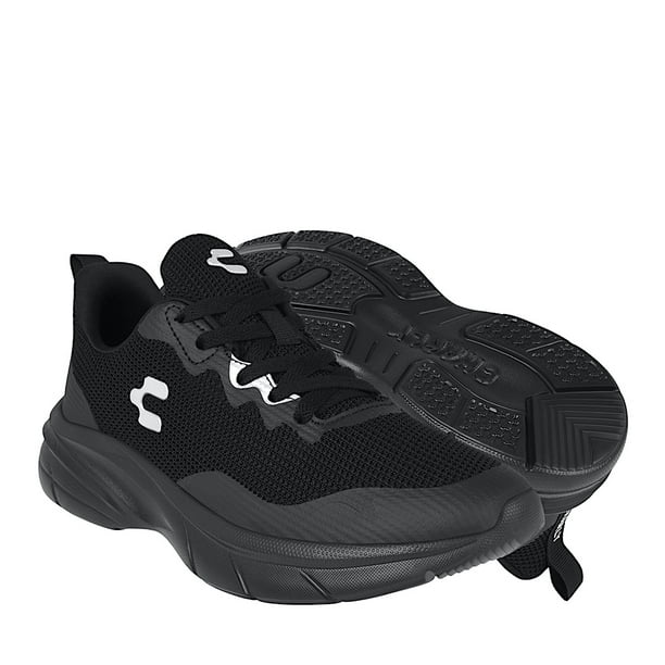 TENIS CABALLERO CHARLY 1087392004 TEXTIL NEGRO