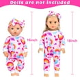 thumbnail image 5 of ZITA ELEMENT 5 Sets Baby Doll Clothes and Headbands Baby Doll Accessories Set for 14 -16 Inch Doll, Total 10 pcs Baby Doll Jumpsuit Outfits and Accessories, 5 of 9
