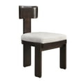 thumbnail image 6 of Upholstered Dining Chairs Set of 2 | Gray Fabric Side Chairs with Solid Rubber Wood Legs | 330 LBS Capacity | Modern Home Office &amp; Kitchen Furniture | 19"W x 20.1"D x 32.25"H, 6 of 14