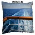 thumbnail image 2 of PKQWTM Trail Water Surface Behind Cruise Ship Reversible Mermaid Cushion Cover Home Decor Sequin Pillow Case Size 18x18 inches, 2 of 2