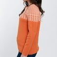 thumbnail image 7 of Elsie & Zoey Selby Nordic Quarter Zip Long Sleeve Pullover Sweater for Women, 7 of 7