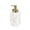 White, variant on DQQ153 12.2 Oz Ceramics Soap Dispenser Square Refillable Lotion Hand Soap and Dish Soap Dispenser for Kitchen Sink Bathroom Shower