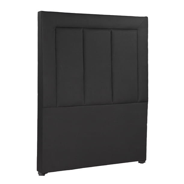 Cabecera Individual DICASA tapizada en Vinipiel negro