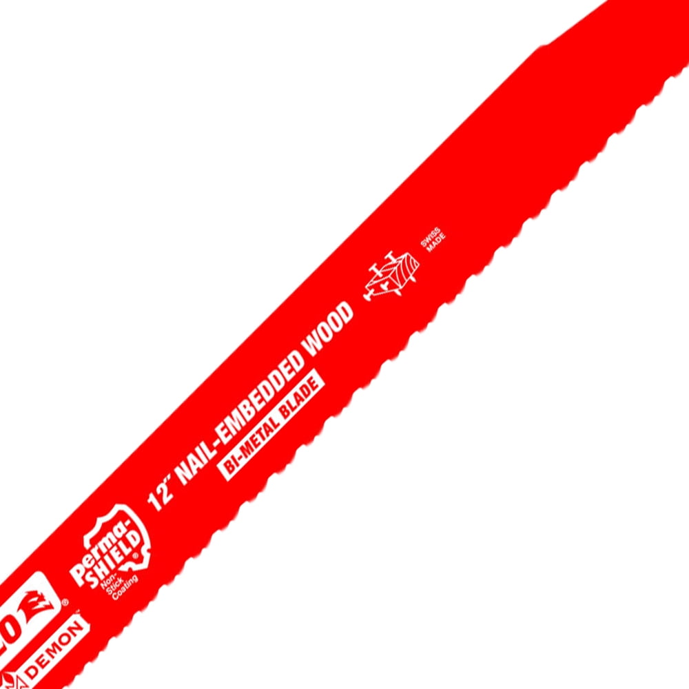Diablo 12 in. Bi-Metal Dual Tooth Reciprocating Saw Blade 6/12 TPI 5 pk