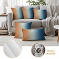 thumbnail image 6 of Outdoor Pillow Covers Gradient Orange Blue Watercolor Waterproof Pillow Cases 20x12 Set of 2, Modern Abstract Style Throw Pillow Cover Pillowcase for Patio Balcony Couch Garden, 6 of 9