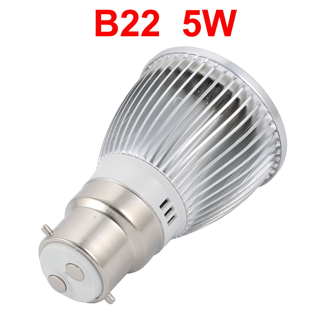 2pcs B22 5W Aluminum Alloy COB Light Housing Reflector Lamp Bulb Shell