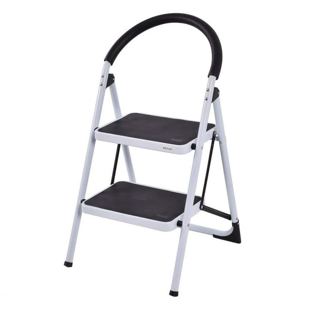 Escalera plegable COSTWAY con pedal antideslizante, capacidad de 150 kg