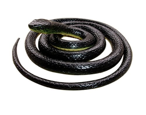 Realistic Rubber Black Snake 52 Inch Long Scare Toy by Brandon Super for sale online 