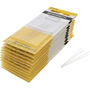 The Beadsmith English Beading Needles, Size 15, 4 Needles per Card, 12 Cards Per Box, Made in England, Use for Loom Weaving Beadwork, Off-Loom Stitching and Jewelry Making with Seed Beads