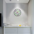thumbnail image 5 of Yayeee Wall Clock Battery Operated 9.5" Silent Quartz Non-Ticking for Living Room Decor, Purple Skates, 5 of 8