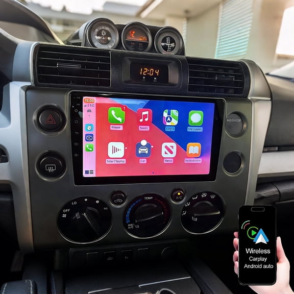 Dexico Car Radio for Toyota FJ Cruiser 2006-2020, 9 inch HD Touchscreen Car Stereo with Wireless Carplay Android Auto WiFi GPS Navigation Bluetooth FM/RDS Mirror Link Backup Camera
