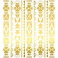 thumbnail image 3 of Ethnic Duvet Cover Set, Abstract Borders from Prehistoric Cultures with Ombre Effect, Decorative 2 Piece Bedding Set with 1 Pillow Shams, Twin Size, Yellow and White, by Ambesonne, 3 of 3