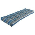 thumbnail image 3 of Blazing Needles 60-inch by 19-inch Tufted Patterned Outdoor Spun Polyester Loveseat Cushion, 3 of 5