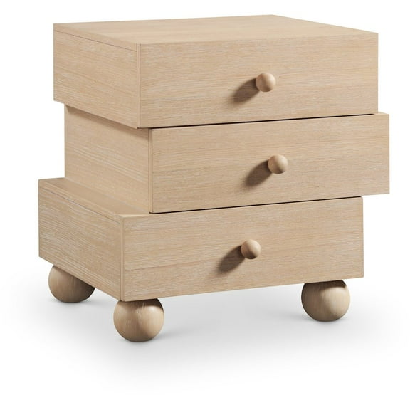 Meridian Furniture Askew Natural Oak Veneer Night Stand