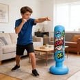 thumbnail image 5 of Inflatable Punching For Adults And Kids With Stand Base Heavy Duty Training For Fitness Boxing MMA, 5 of 5