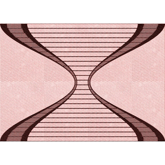 Ahgly Company Machine Washable Indoor Rectangle Transitional Indian Red Area Rugs, 4' x 6'