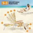 thumbnail image 7 of Ktaxon Premium 3-in-1 Outdoor Lounge Chair – Adjustable Recliner with Face Cutout, Footrest, Drink Holder & Carry Bag (Yellow), 7 of 7