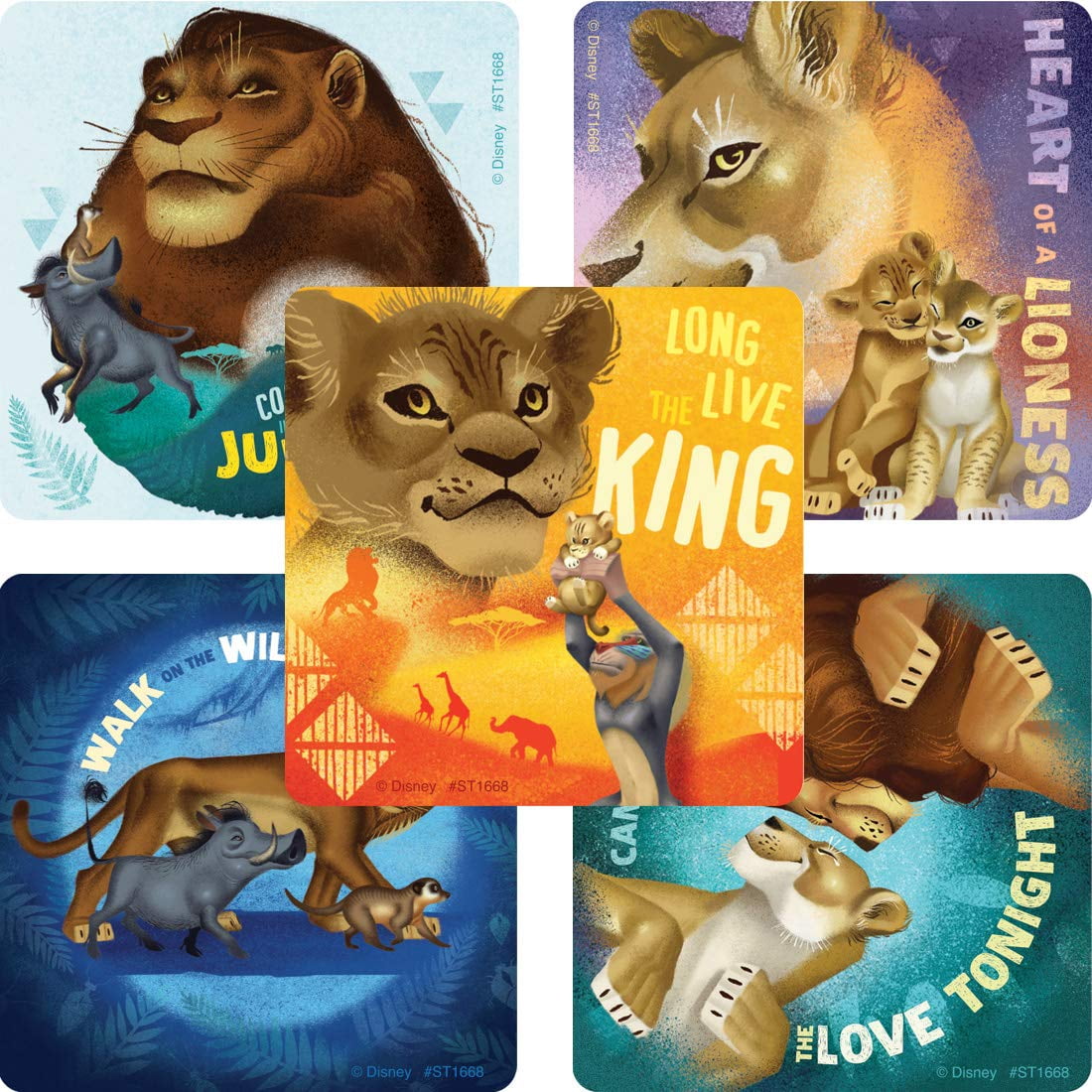 The Lion King Wild Side Stickers Prizes and Giveaways 100 per Pack