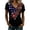 Black(Glitter American Flag Stars), variant on Iaqnaocc 250 Anniversary Usa Shirt for Women 4th Of July Short Sleeve Cute Down V Neck Patriotic Glitter American Flag Stars Tees Vintage 2026 Summer Fashion T Shirts for Women Black XXL