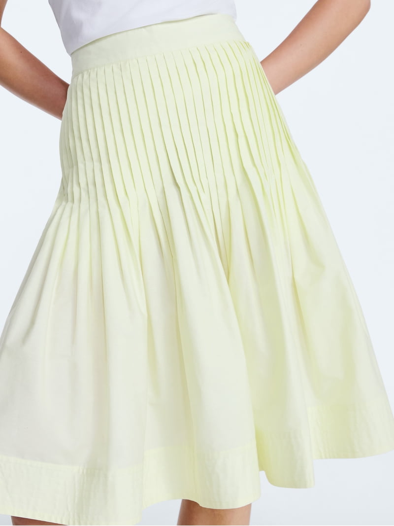 Free Assembly Women's Pintuck Knee Length Skirt, Sizes XS-XXL