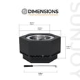 thumbnail image 3 of Sunjoy Fire Pit Smokeless Outdoor Fire Pit, Patio Wood Burning Smokeless Firepit ,28 in. Hexagonal , Black, 3 of 12