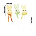 thumbnail image 3 of Hometravel Easter Decorations, Colorful Foam Bunny Soft Holiday Ornaments, Cute Decor for Home Garden and Easy Arrangement Display, 3 of 6