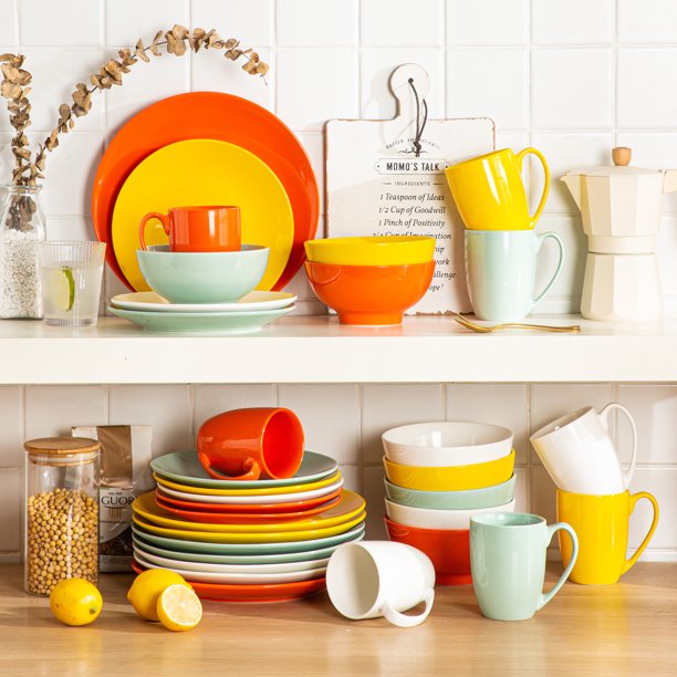 LOVECASA 'Sweet' Porcelain Dinner Set 32Piece Dinnerware Set for 8