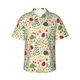 thumbnail image 1 of Fotbe Ladybug And Wild Flowers Camisa Hawaiana para Hombre Unisex – Camisa Casual de Verano con Botones de Manga Corta de Algodón y Lino,XX-Large, 1 of 7