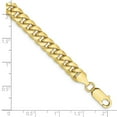 thumbnail image 3 of Primal Gold 10 Karat Yellow Gold 6.75mm Semi-Solid Miami Cuban Chain, 3 of 5