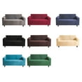 thumbnail image 3 of Qualitchoice Solid Color Sofa Cover Elastic Couch Dust-proof Anti-slide Slipcover Anti-slide Slipcover 1/2/3/4 Seater Covers Protector Full Coverage Green L, 3 of 9