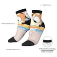 thumbnail image 6 of Silaia Bluey Print Adult Socks,Ankle Athletic Running Socks,Cushioned Breathable Low Cut Sports Tab Socks for Men and Women,Moisture-Wicking Crew Socks, 6 of 7