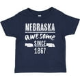 thumbnail image 3 of Inktastic Nebraska Awesome Since 1867 Boys or Girls Baby T-Shirt, 3 of 5