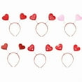 thumbnail image 3 of Sequins Heart Headband Valentines Headband For Girls Heart HeadBopper Headband And Heart Shape Heart Hair Hoop, 3 of 10