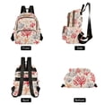 thumbnail image 4 of FORMRS Mini Backpack Purse for Women Quilted Travel Daypack Casual Shoulder Bag, Retro Starfish, 4 of 7