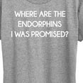 thumbnail image 3 of Instant Message - Where Are The Endorphins - Women's Short Sleeve Graphic T-Shirt, 3 of 6
