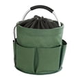 thumbnail image 3 of Cesta de picnic plegable de tela Oxford con bolsillos, organizador de herramientas, bolsa de herramientas de jardín para parques temáticos, camping y Verde, 3 of 8